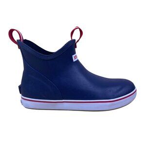 Xtratuf Kids Navy & White Rubber Slip Resistant Ankle Deck Boots Size 6